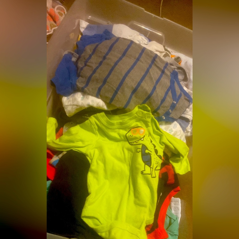 Baby boy clothes closet worth